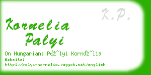 kornelia palyi business card